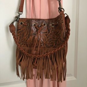 Leather satchel